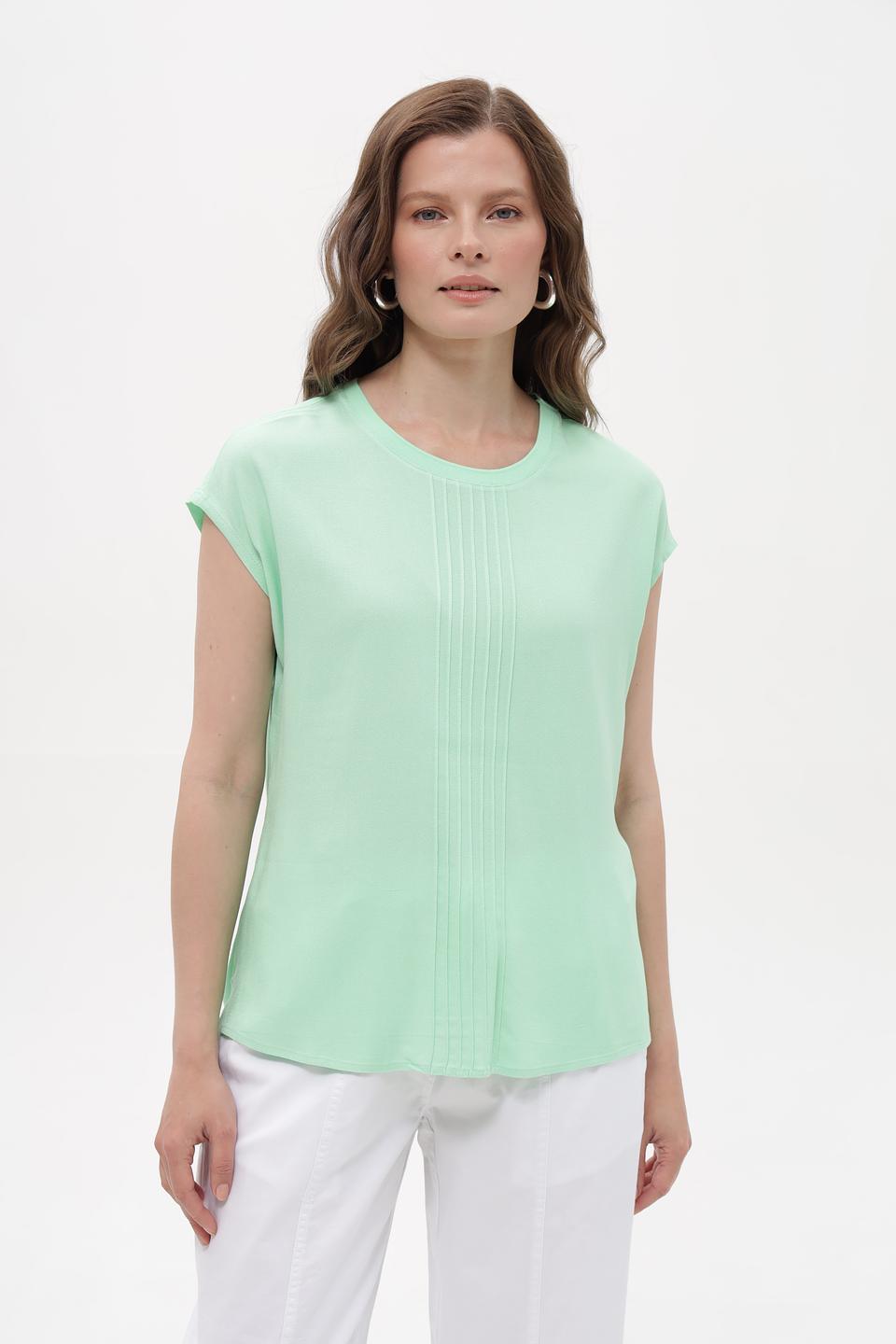 Блуза Lebek мятная с декором