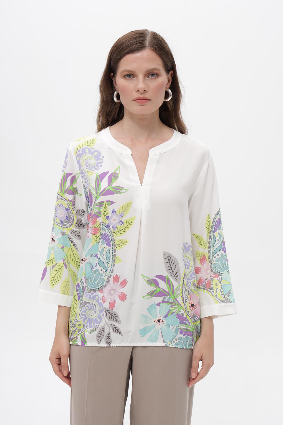 Блузка Bianca с цветочным принтом