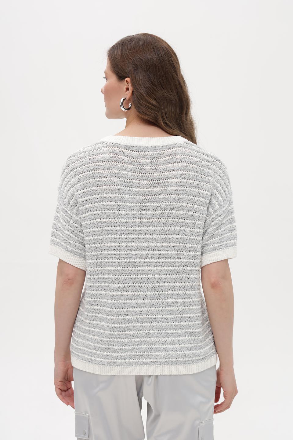 Пуловер Bianca в полоску