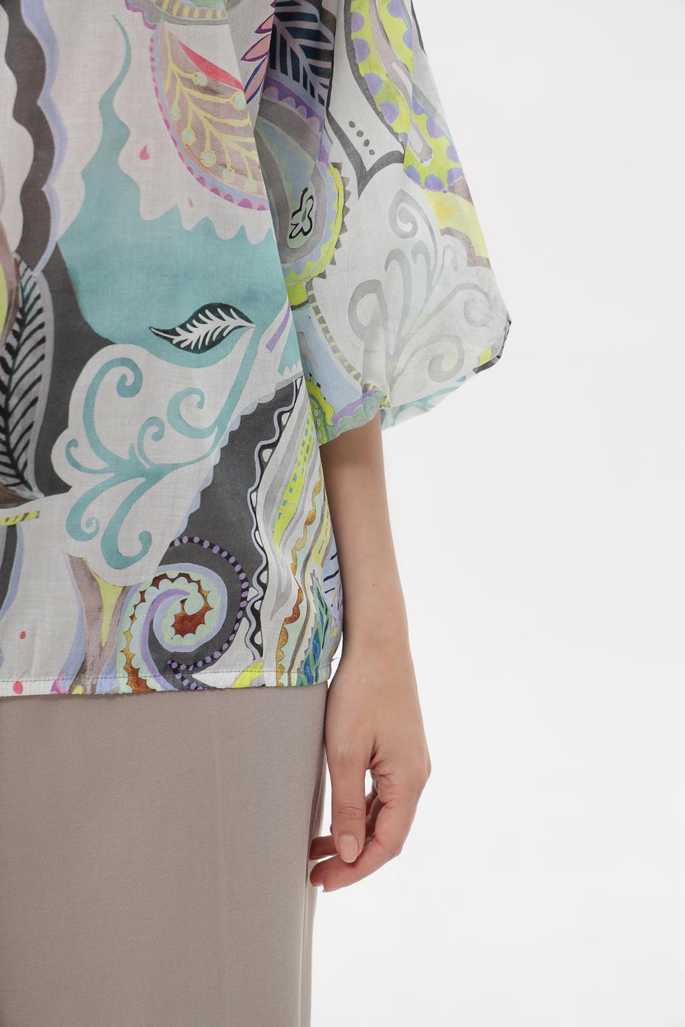 Блузка Bianca с узором пейсли