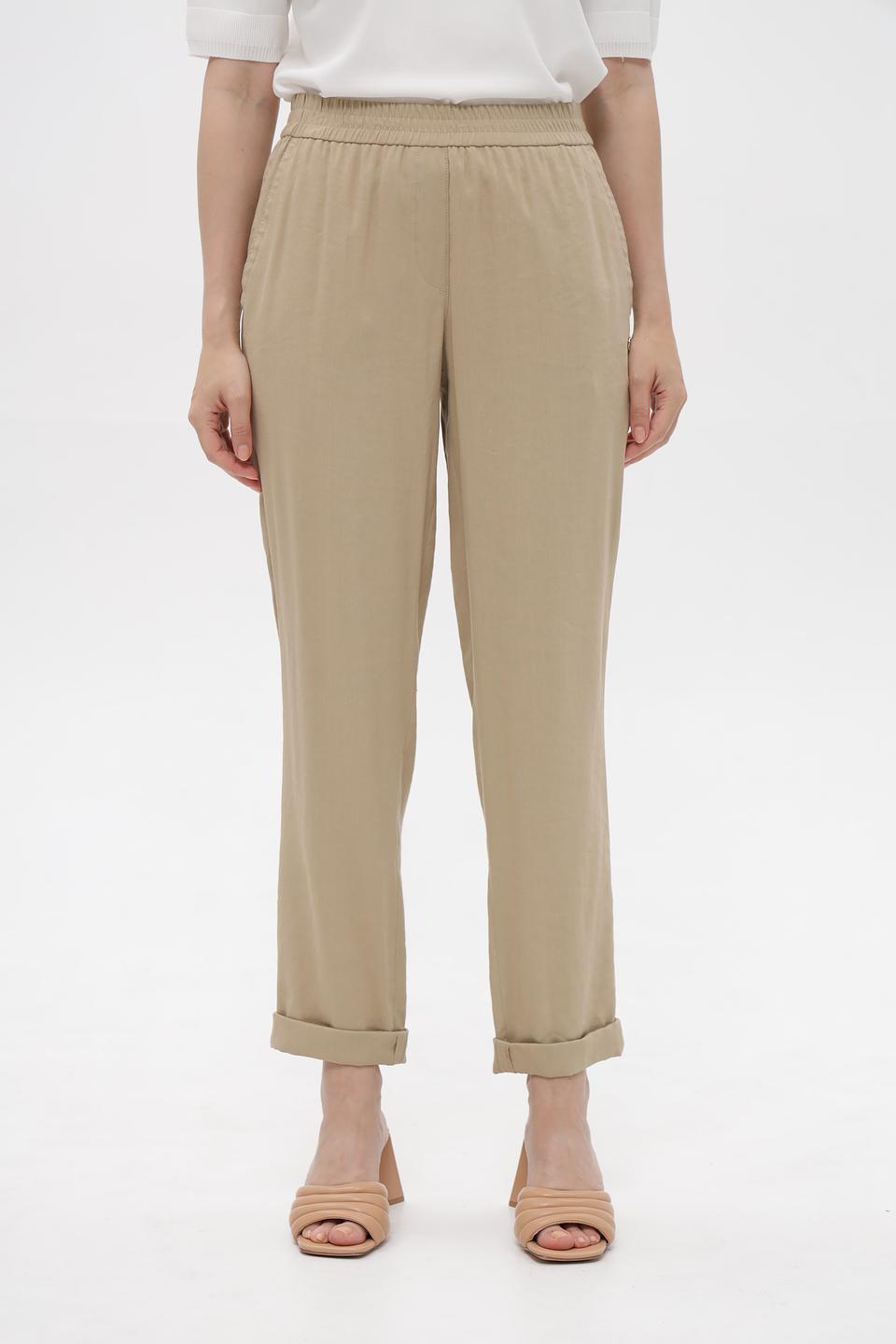 Брюки Marc Cain бежевые с зауженным низом