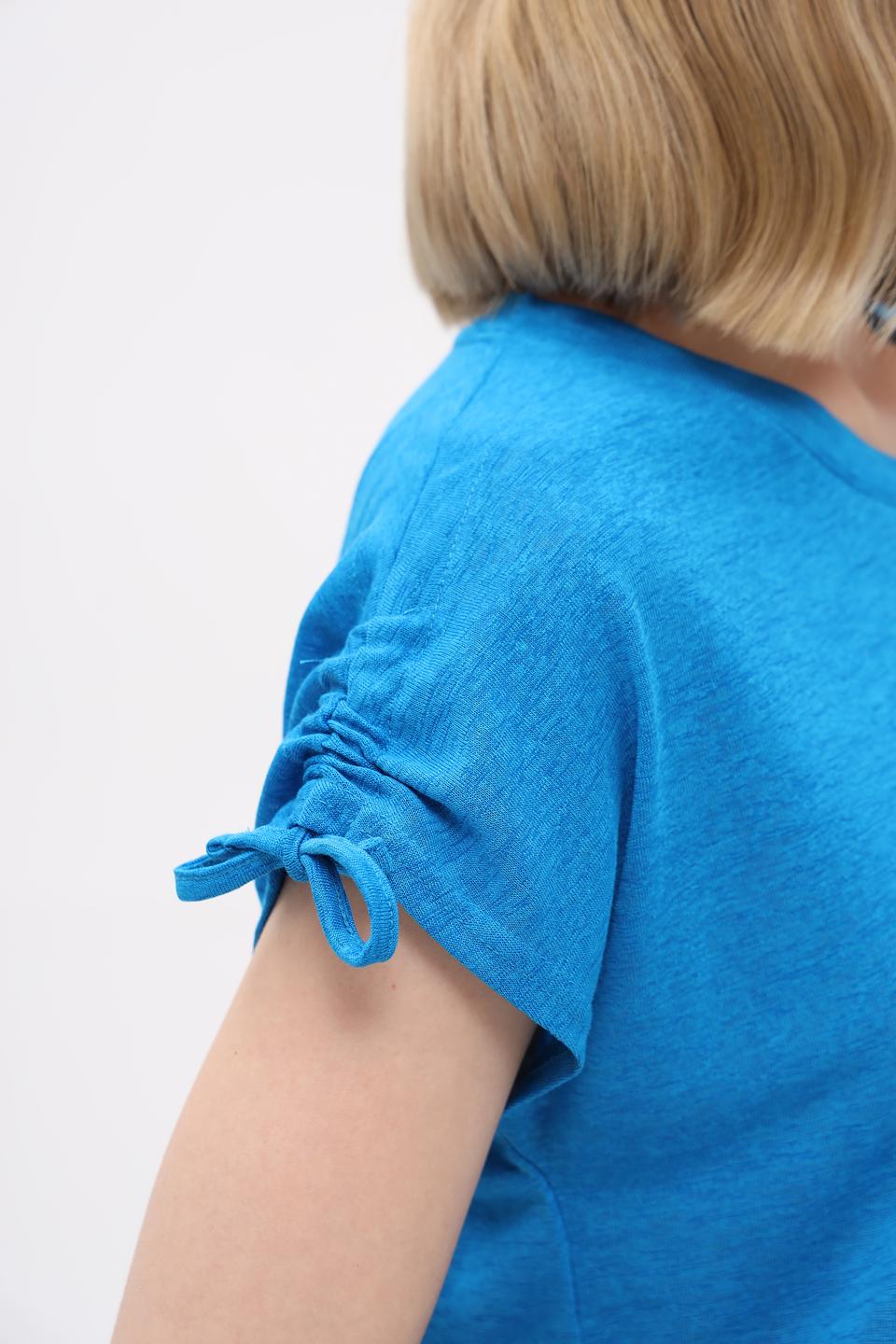 Блузка Broadway с завязками голубая