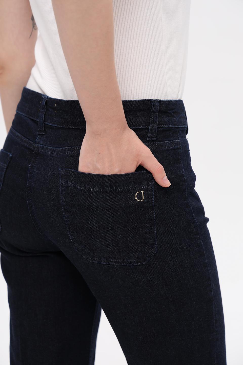 Джинсы Cambio клеш темно-синий