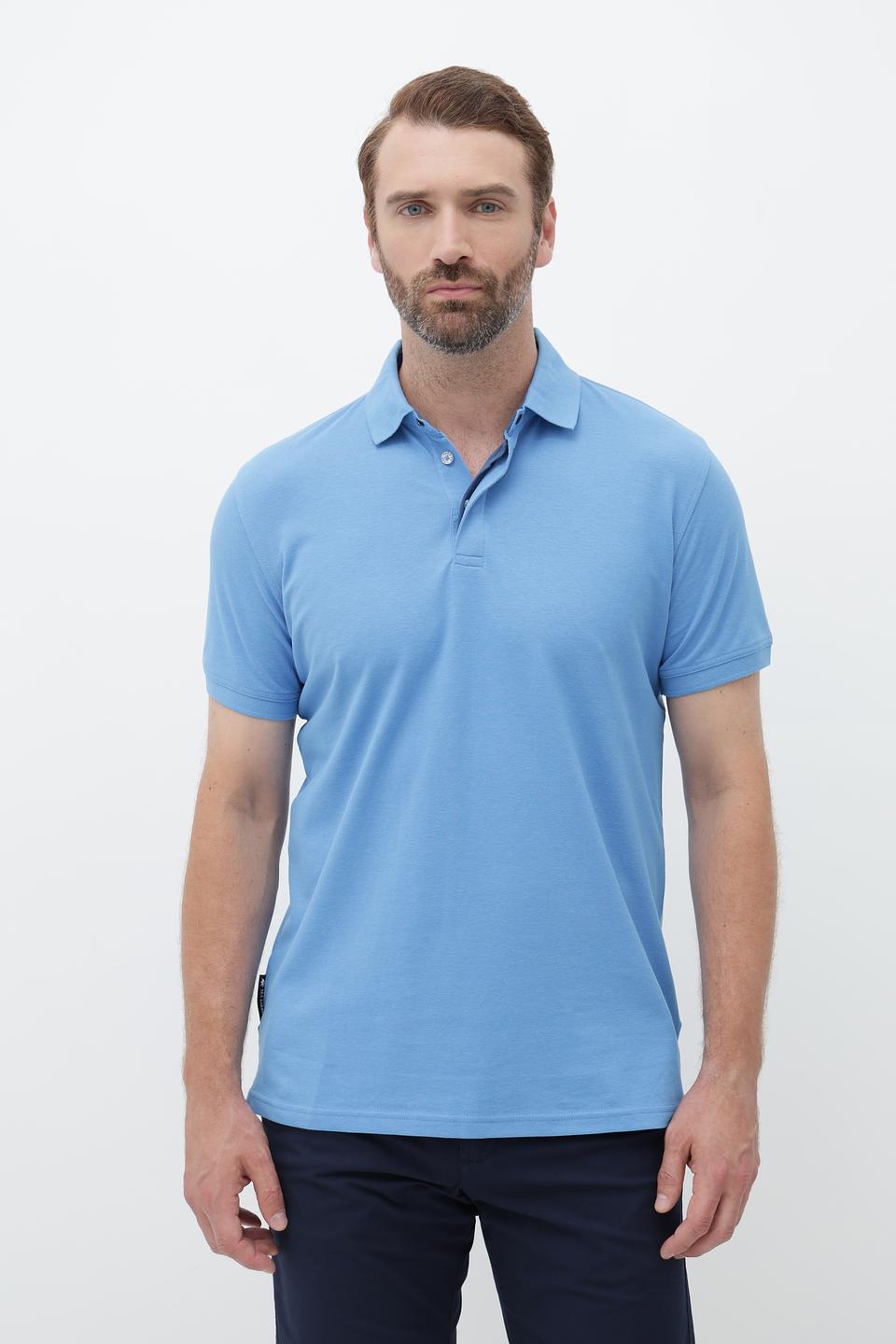 Поло Sea Barrier голубое