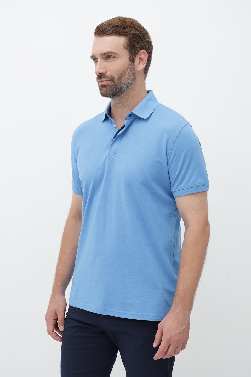 Поло Sea Barrier голубое