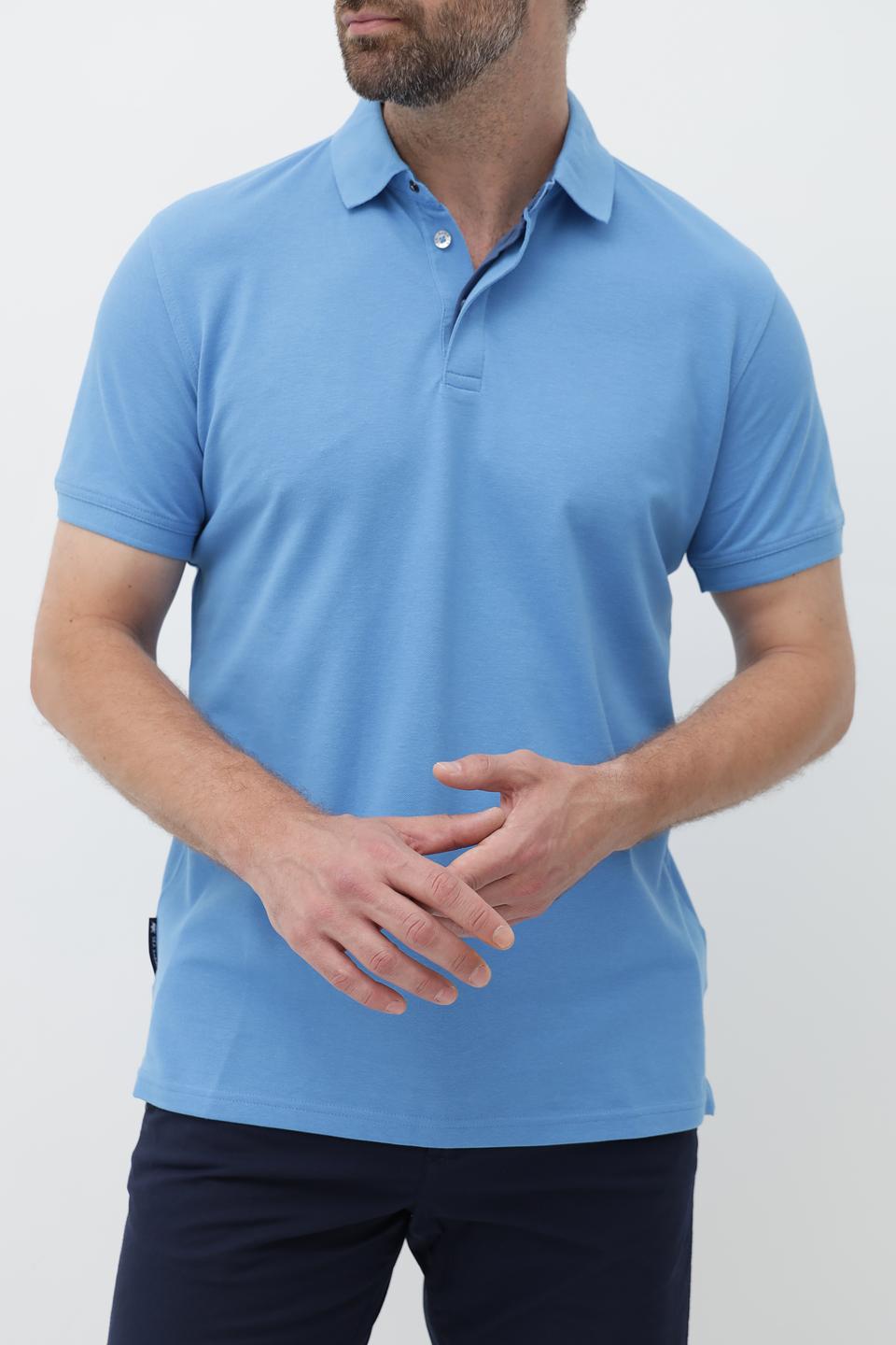 Поло Sea Barrier голубое