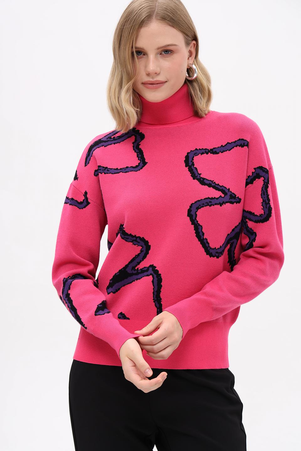 Пуловер Pezzo с абстрактным рисунком