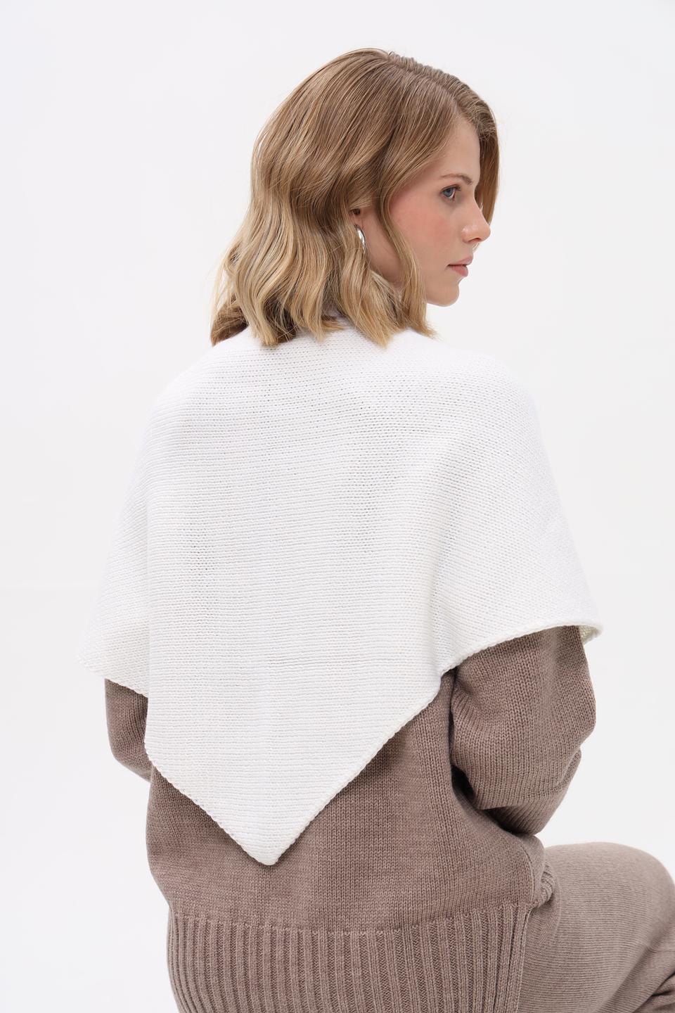 Шарф Marhatter вязаный белый