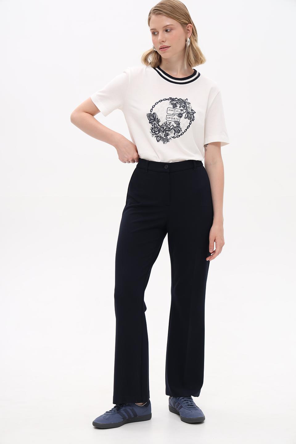 Брюки Frank Walder клёш тёмно-синие