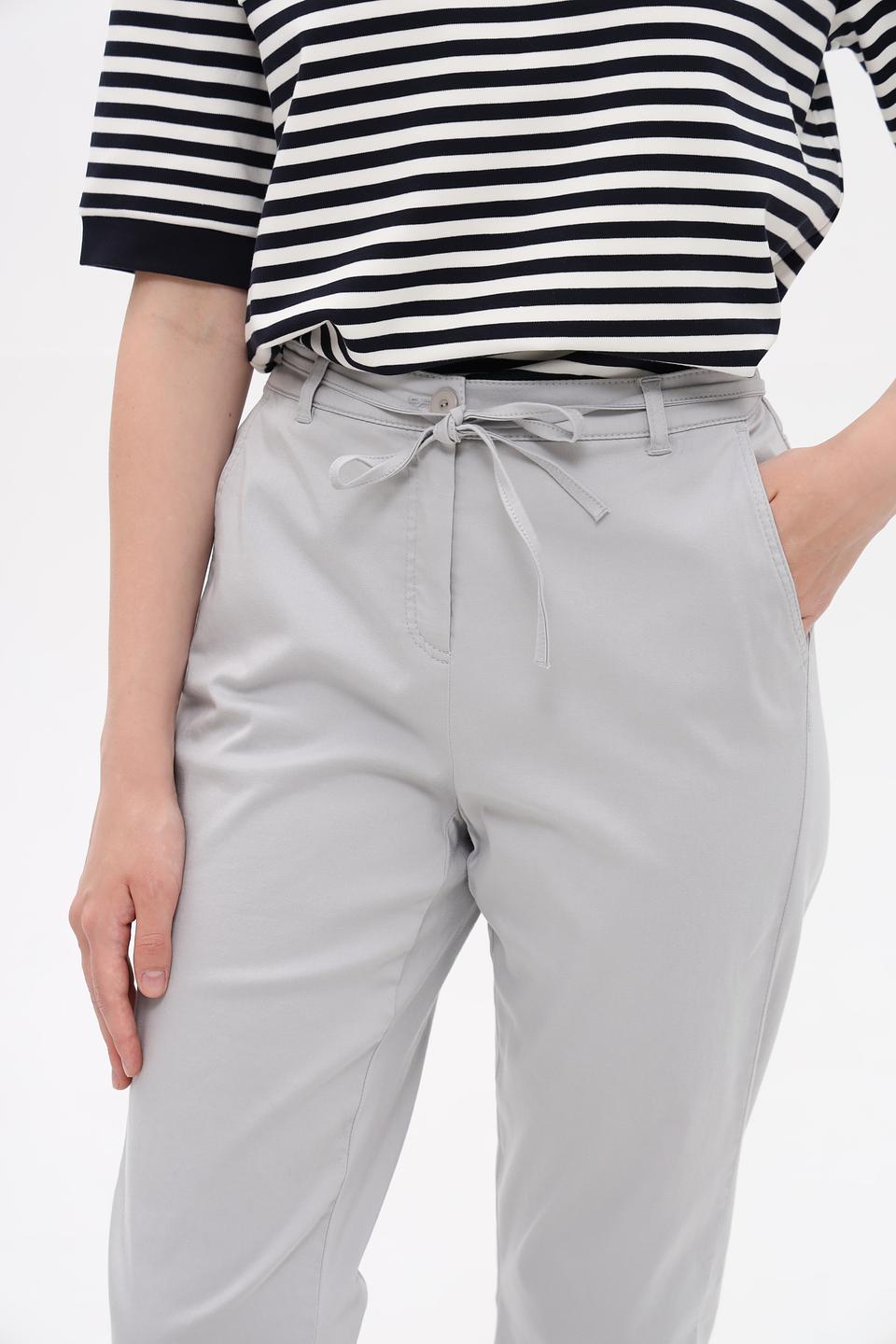 Брюки Frank Walder серые с завязками