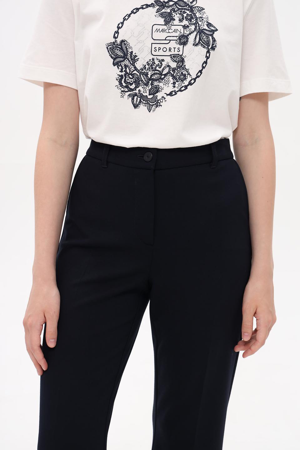 Брюки Frank Walder клёш тёмно-синие