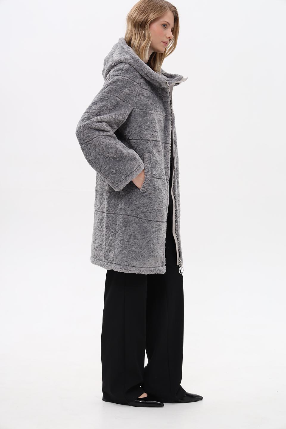 Шуба Electra style серая