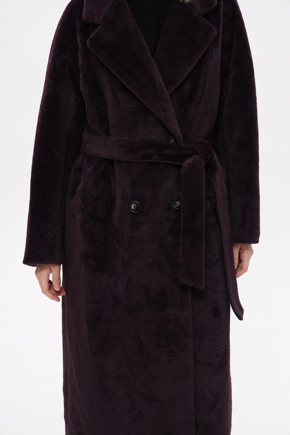 Шуба Electra style баклажановая