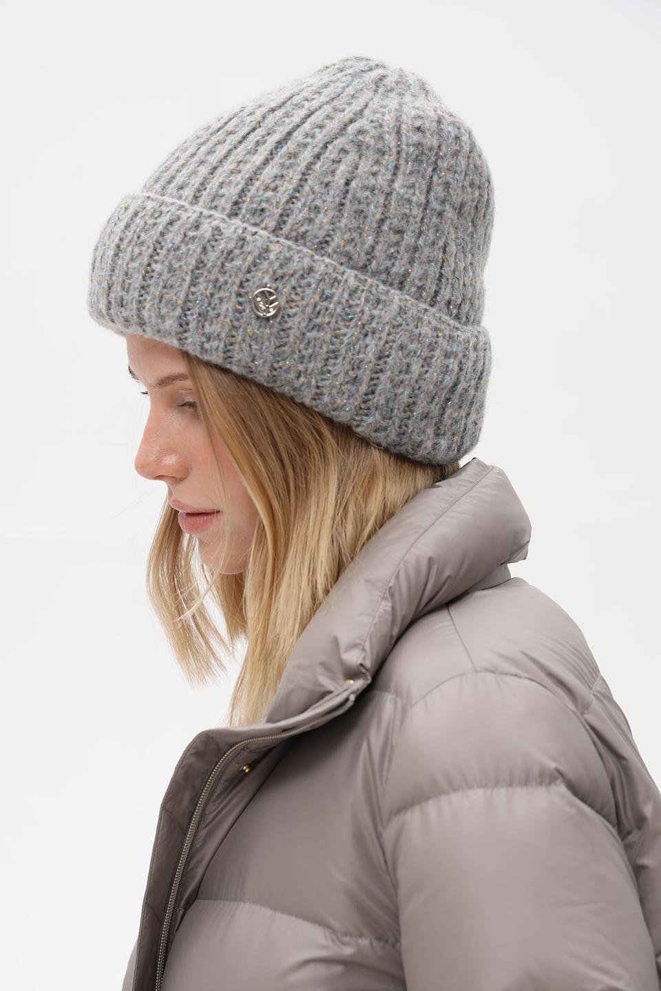 Шапка Marhatter вязаная серая