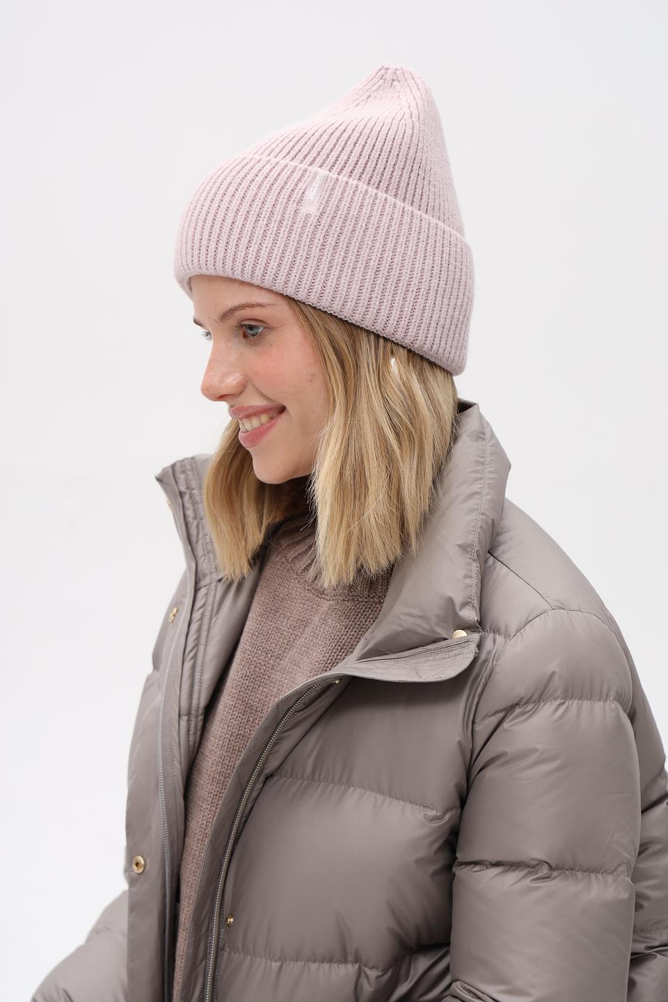 Шапка вязаная Marhatter розовая