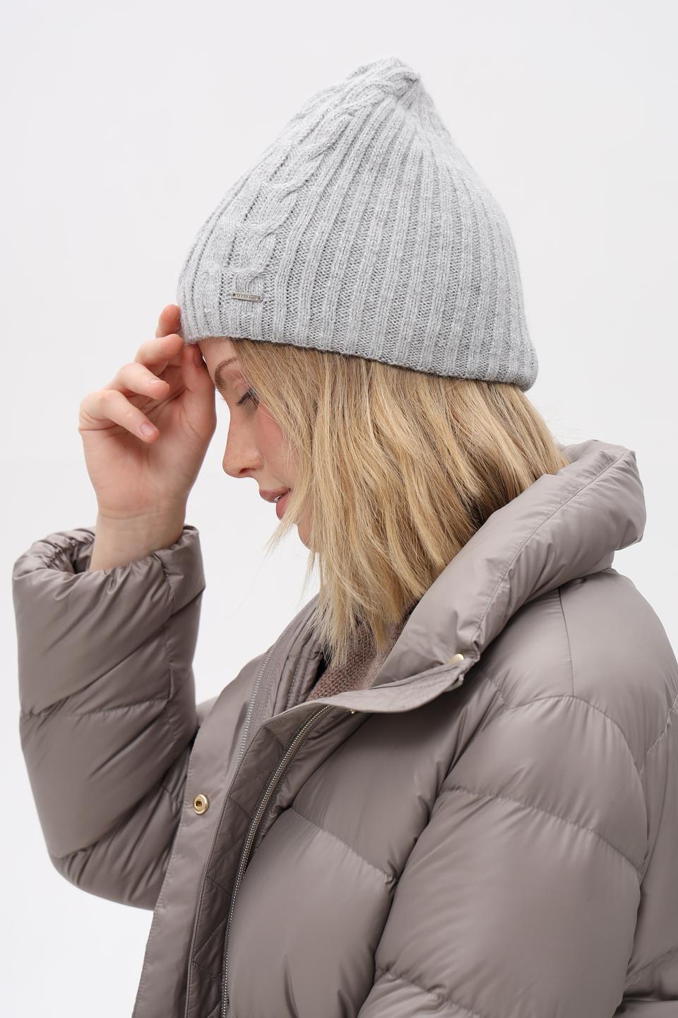 Шапка Marhatter вязаная серая