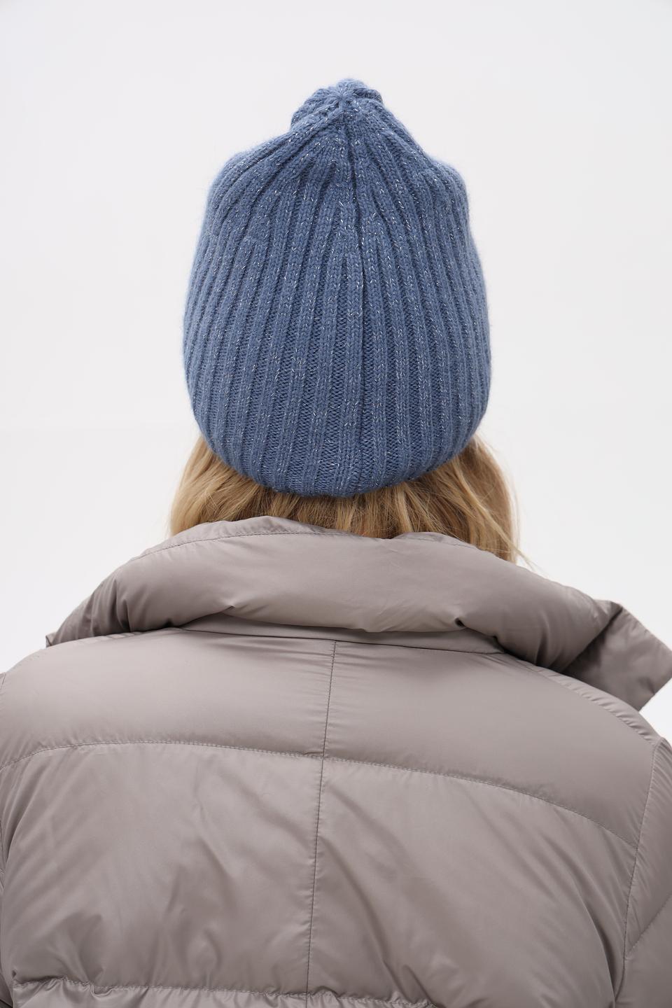 Шапка вязаная Marhatter голубая