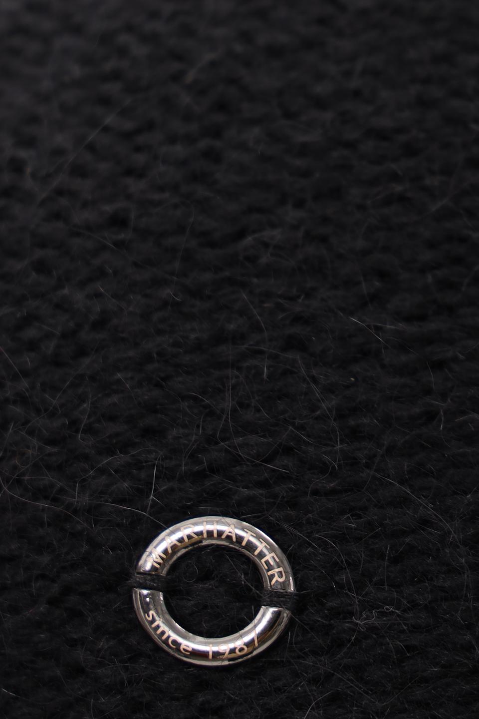 Шапка Marhatter чёрная с логотипом