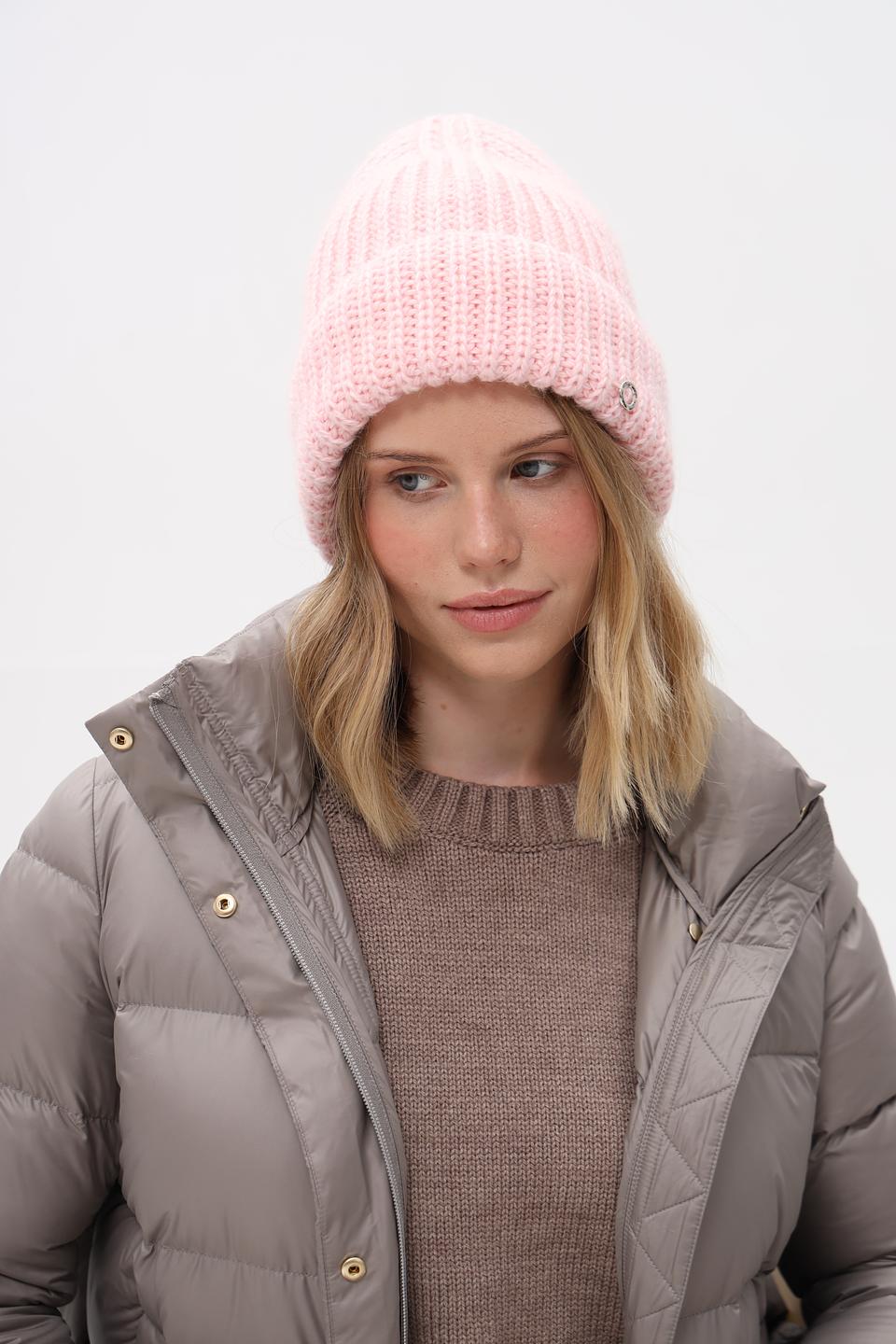 Шапка вязаная Marhatter розовая