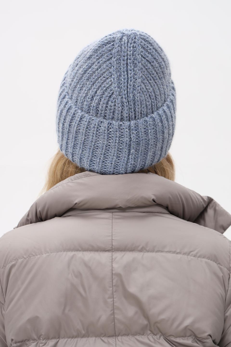 Шапка Marhatter вязаная голубая