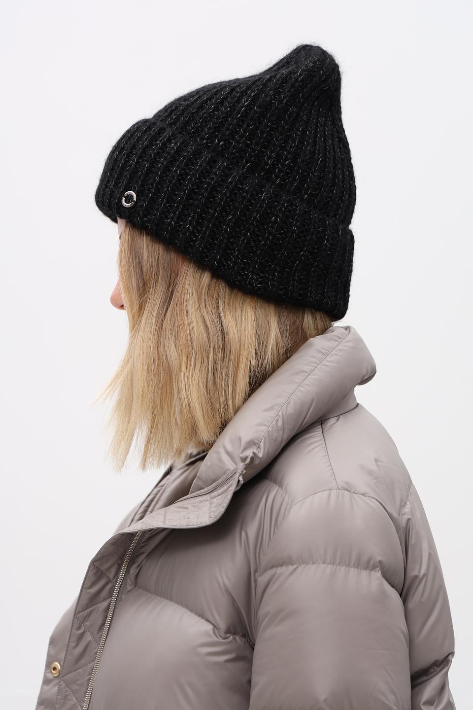 Шапка Marhatter чёрная вязаная