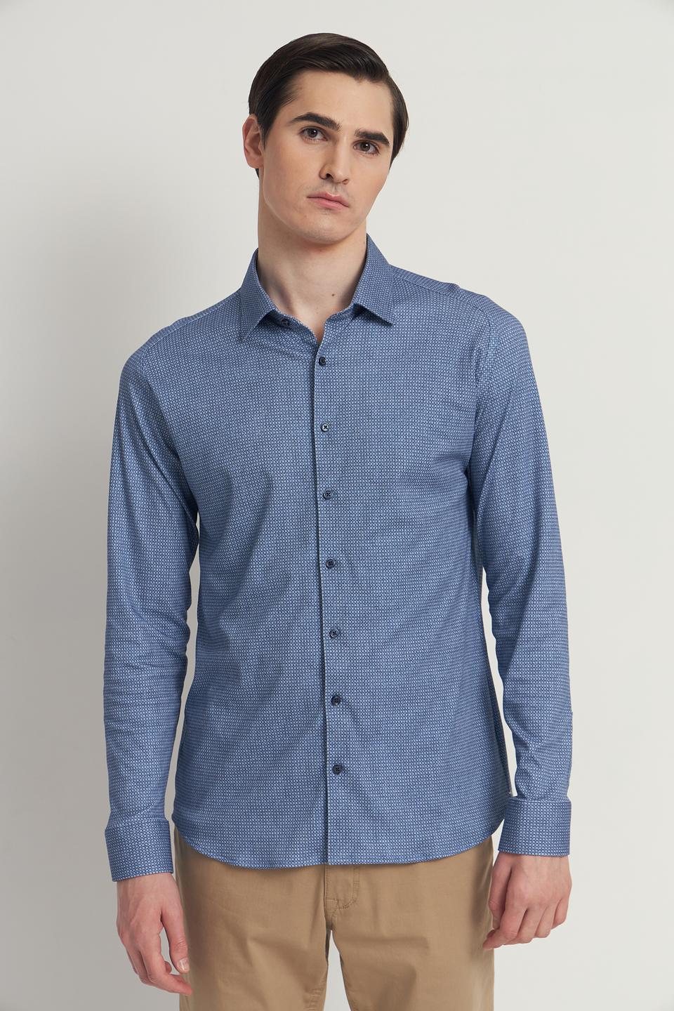 Рубашка Desoto мужская в клетку синяя