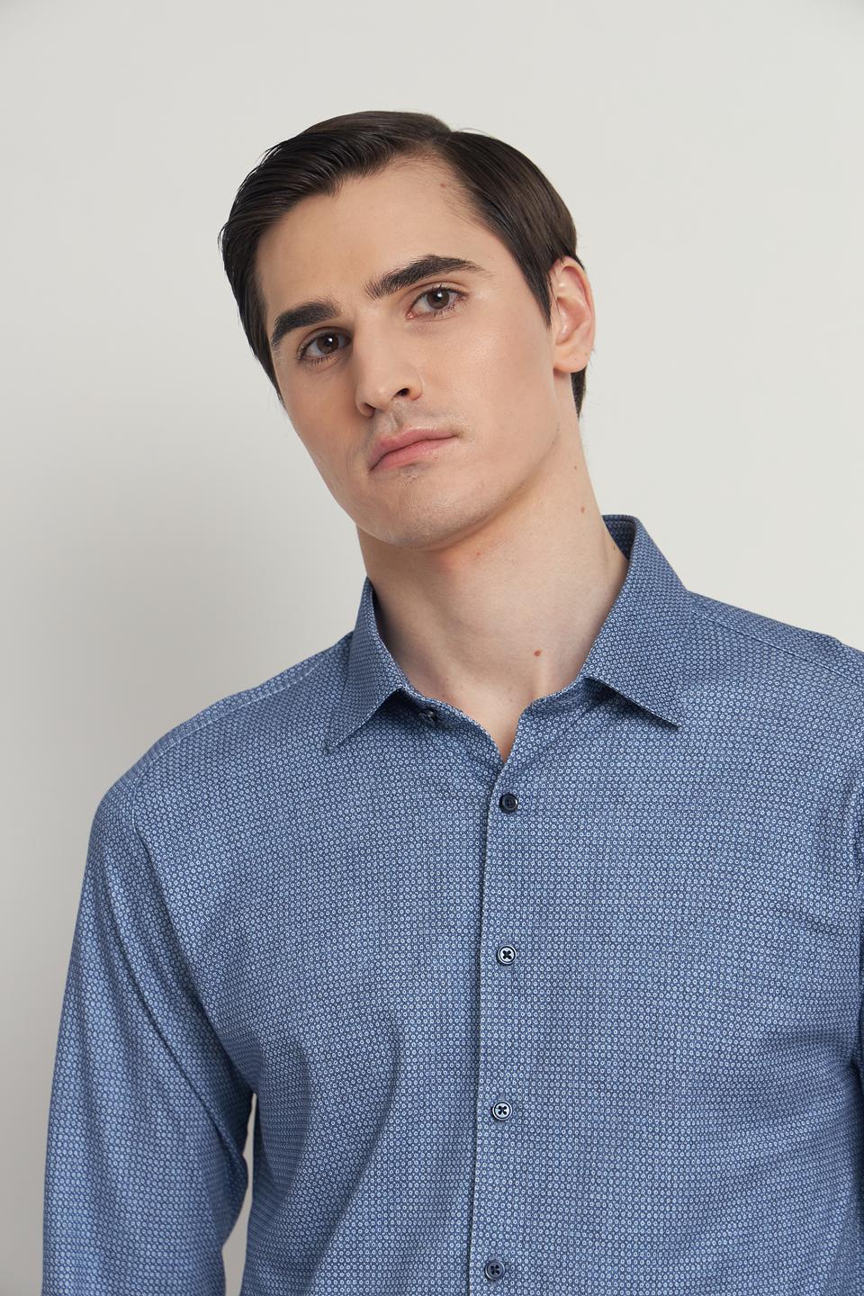 Рубашка Desoto мужская в клетку синяя