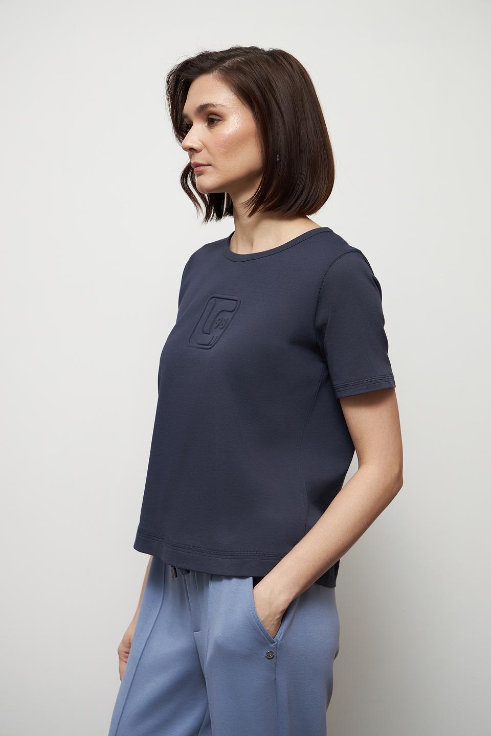 Футболка Luisa Cerano с логотипом тёмно-синяя