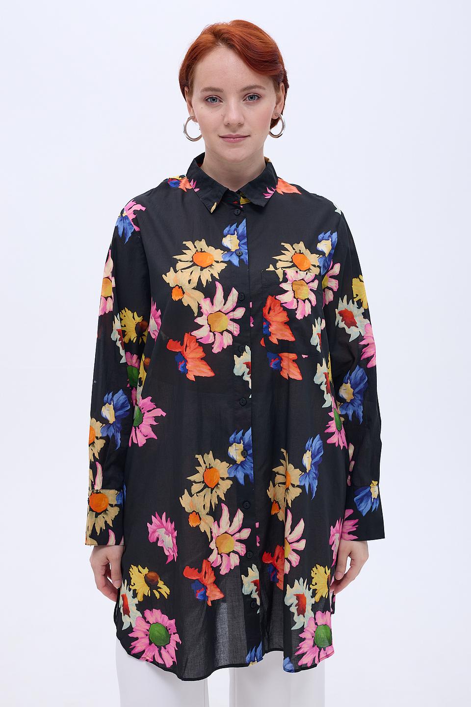 Блуза Samoon с цветочным принтом