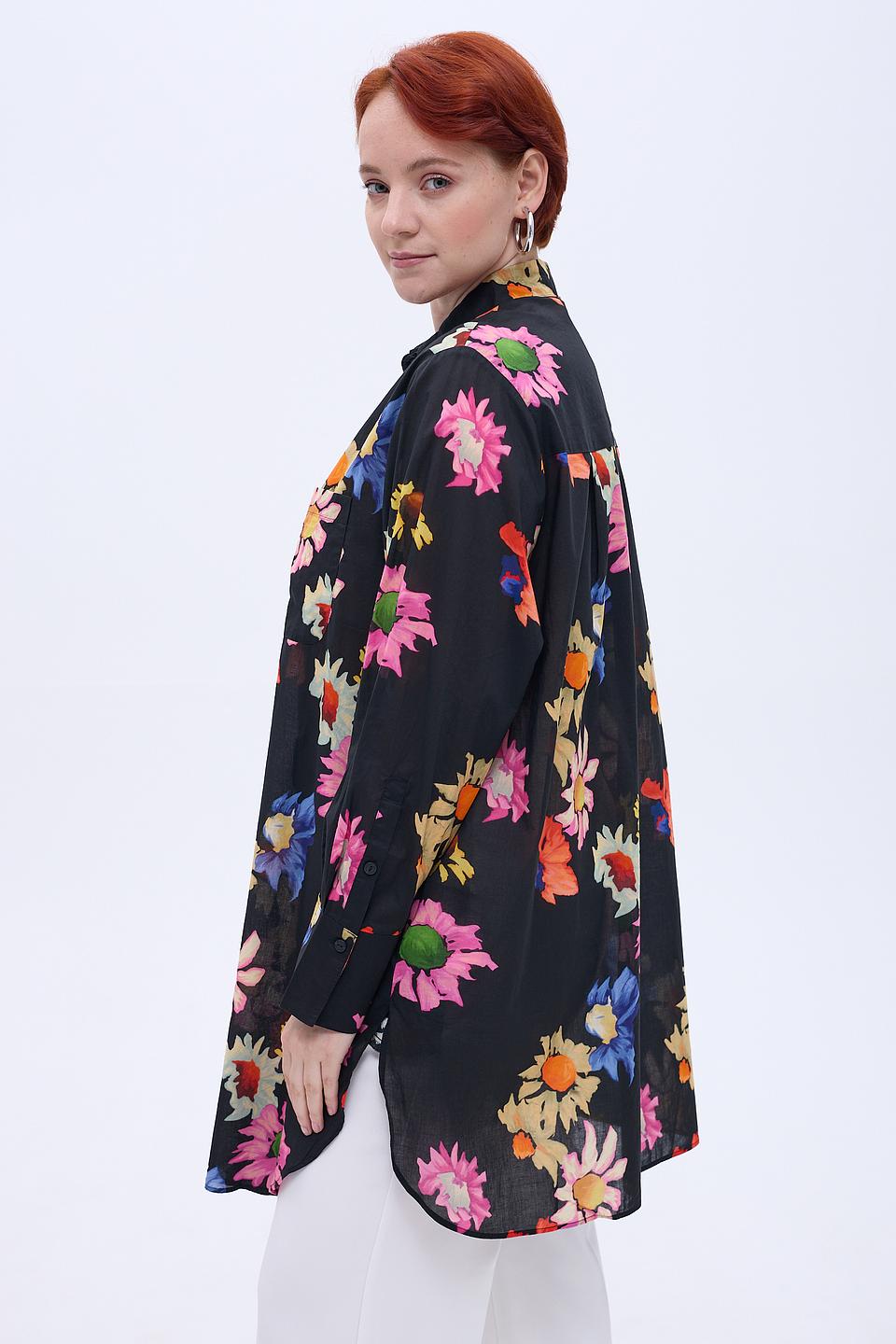 Блуза Samoon с цветочным принтом