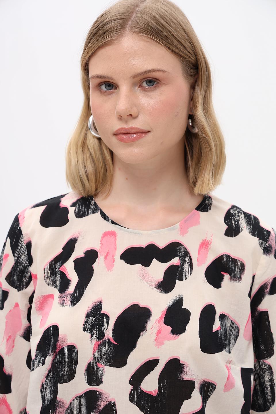 Блуза Taifun с абстрактным принтом
