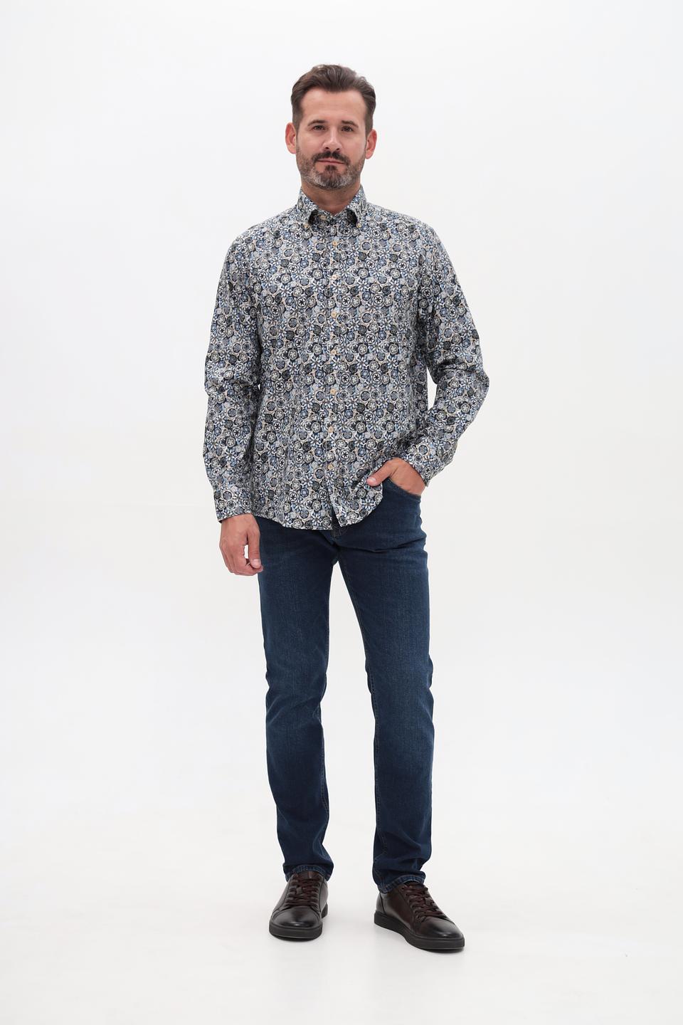 Рубашка Casa Moda с принтом