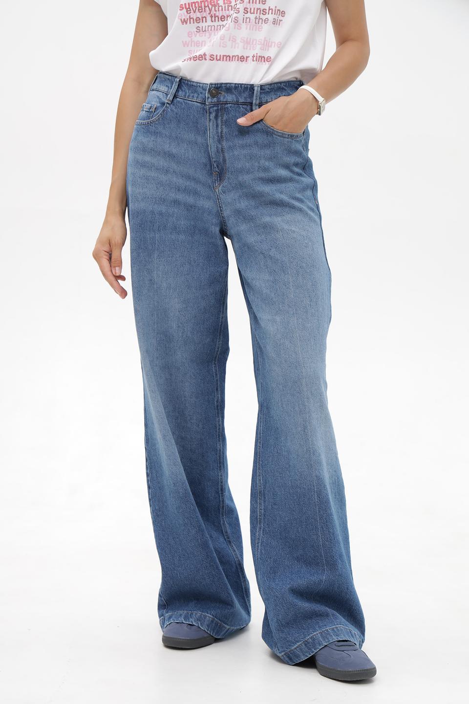 Джинсы Gardeur клеш голубые