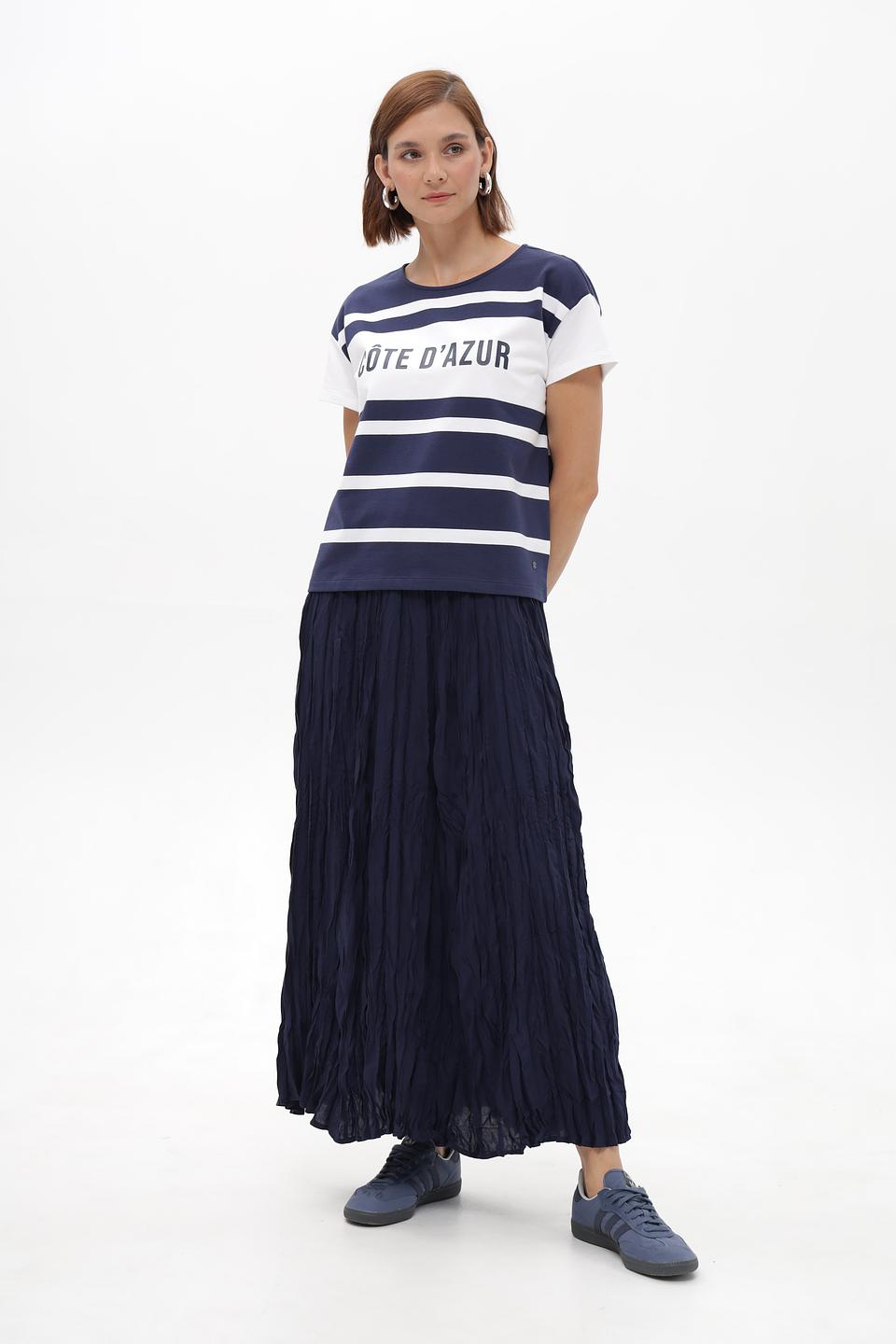 Юбка Monari плиссированная темно-синяя