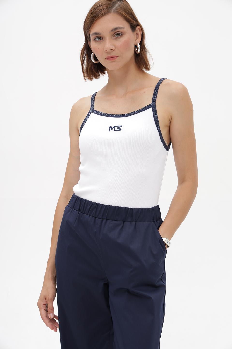 Топ Monari на бретелях белый
