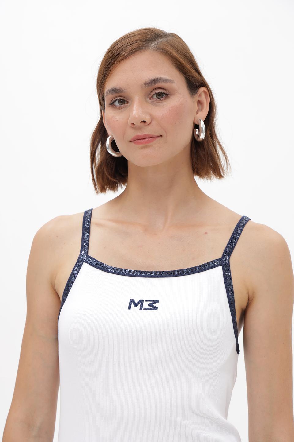 Топ Monari на бретелях белый