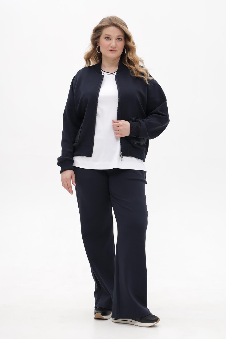 Куртка-бомбер Margittes темно-синяя