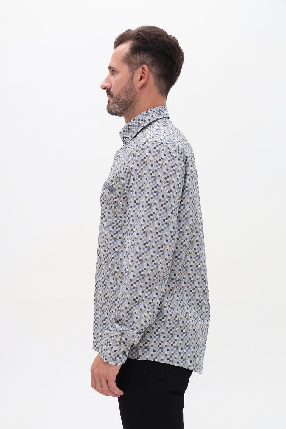 Рубашка Casa Moda с геометрическим принтом