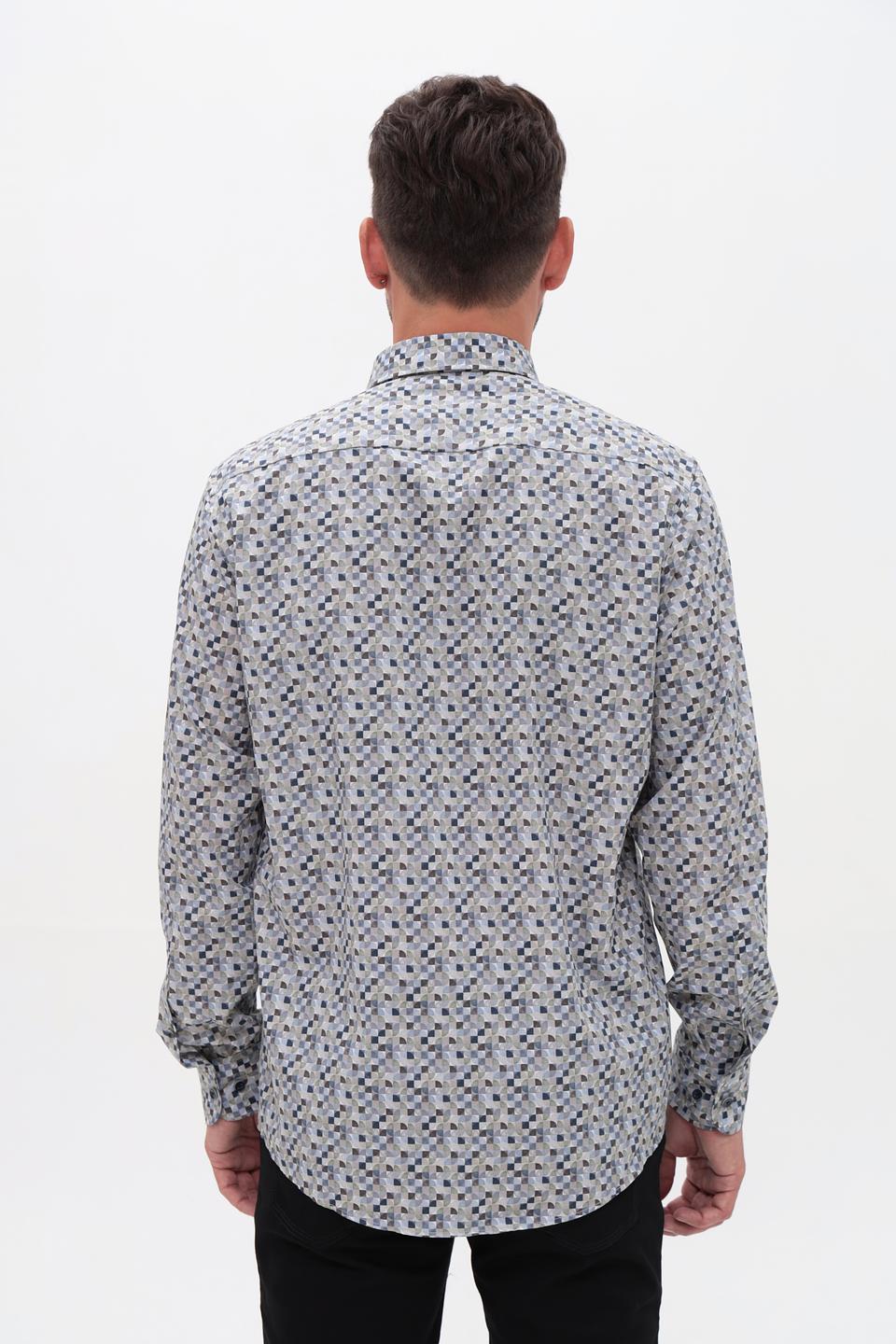 Рубашка Casa Moda с геометрическим принтом