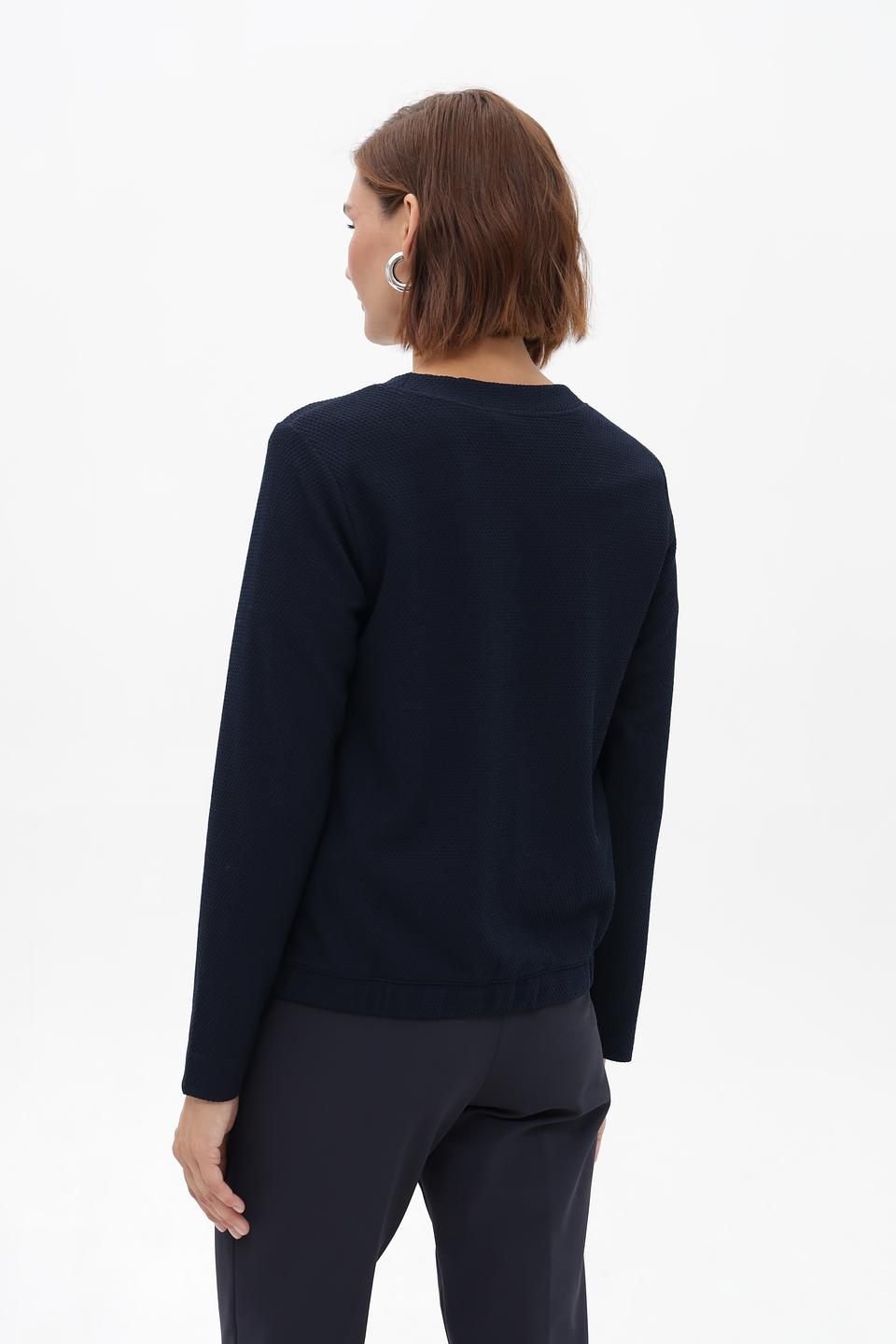 Жакет Betty Barclay темно-синий с молнией