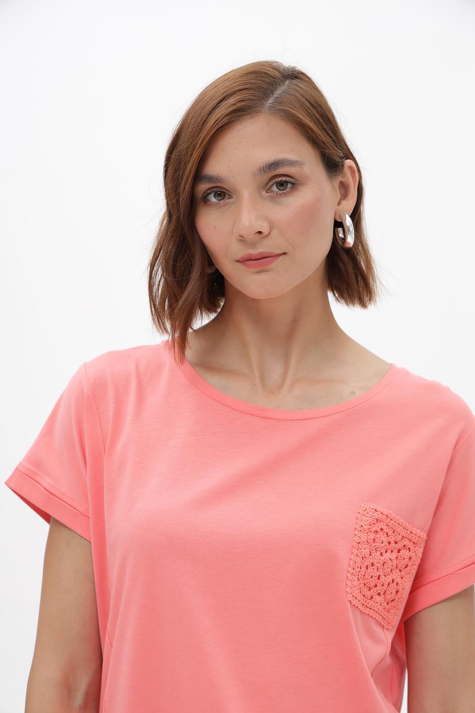 Футболка Monari с кружевом