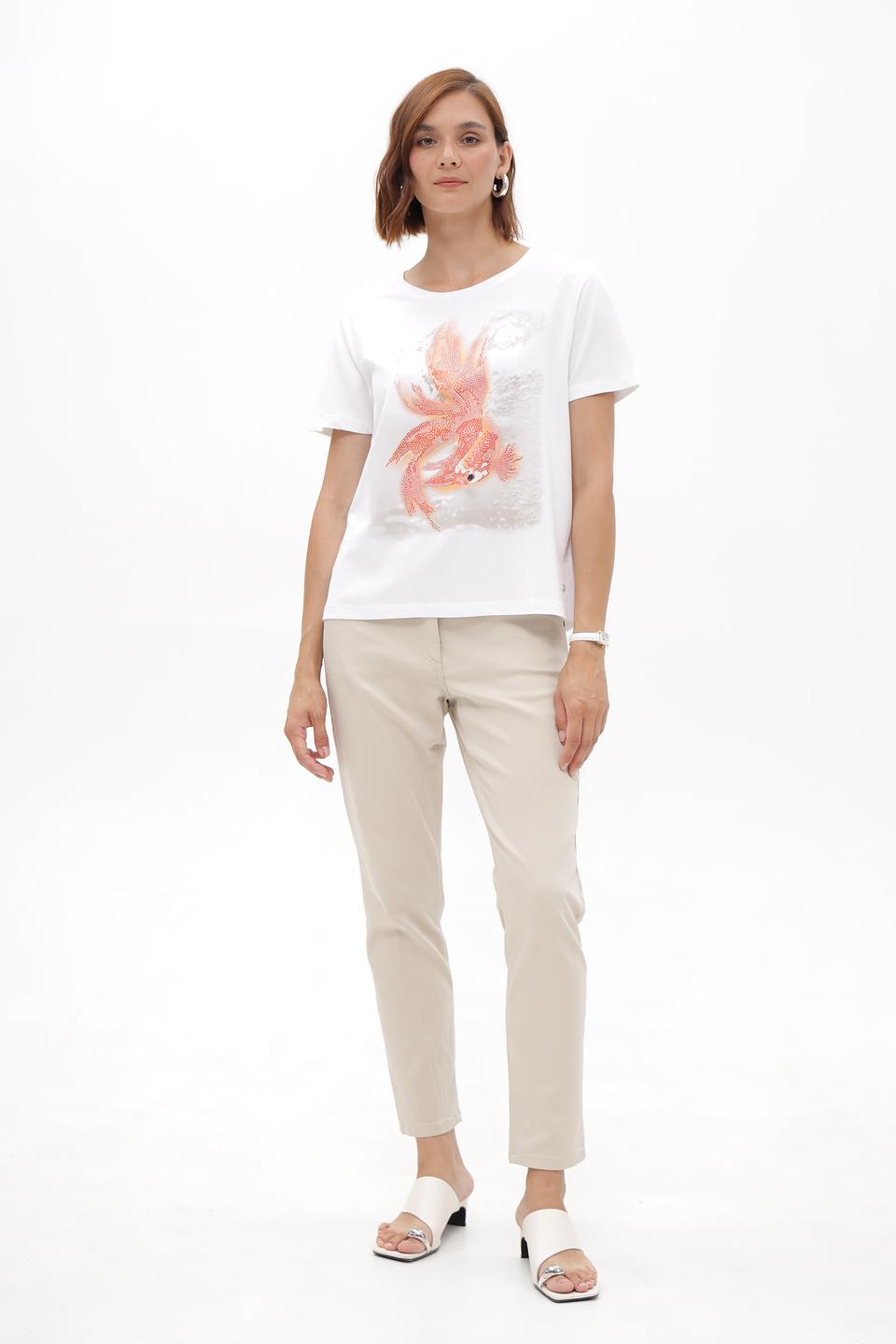 Футболка Monari с принтом рыбы