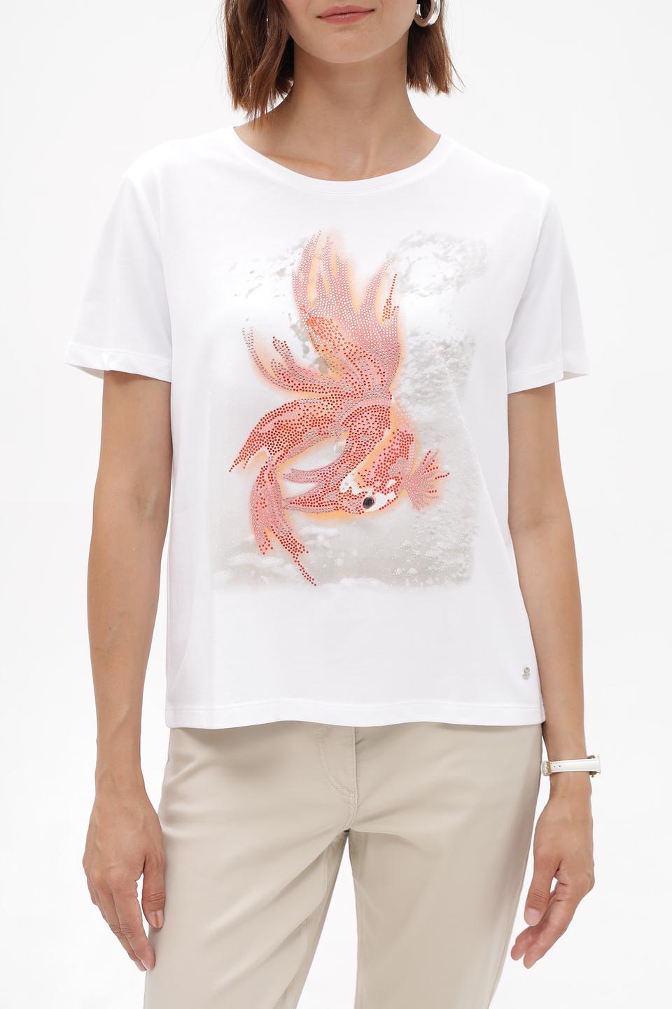 Футболка Monari с принтом рыбы