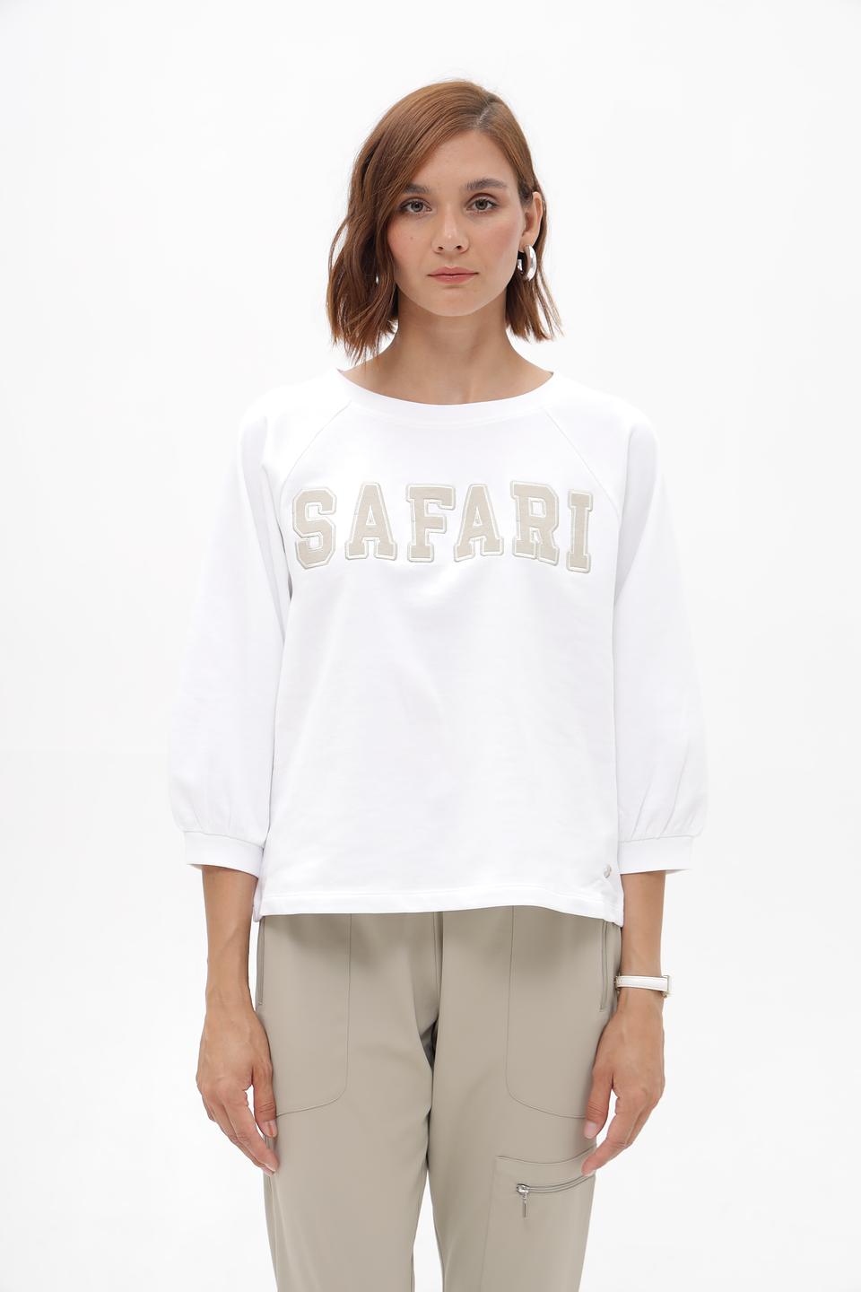 Пуловер Monari с надписью Safari