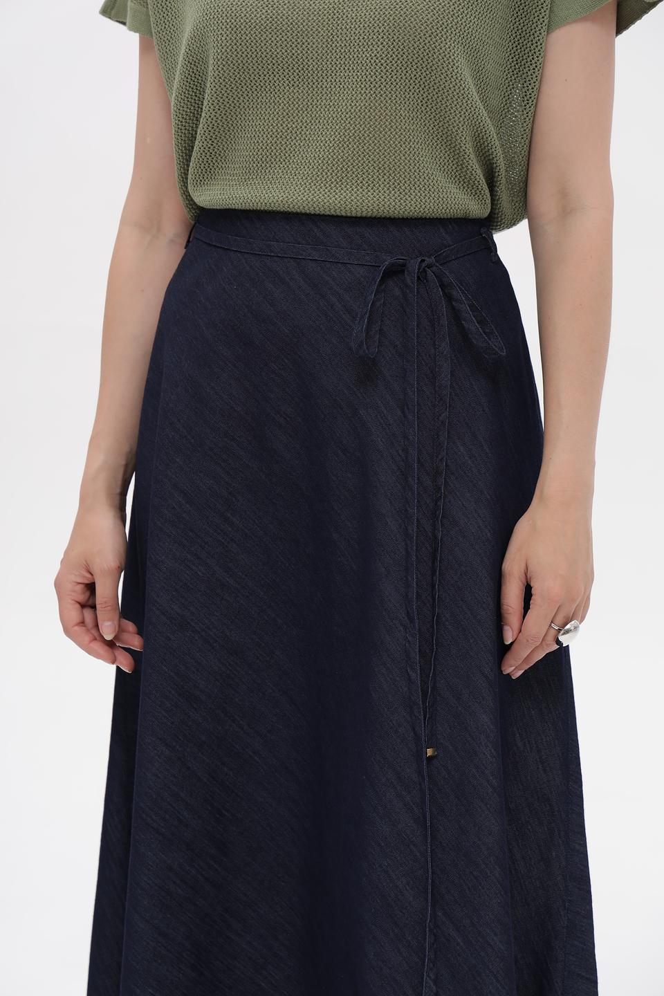 Юбка Luisa Cerano джинсовая с запахом