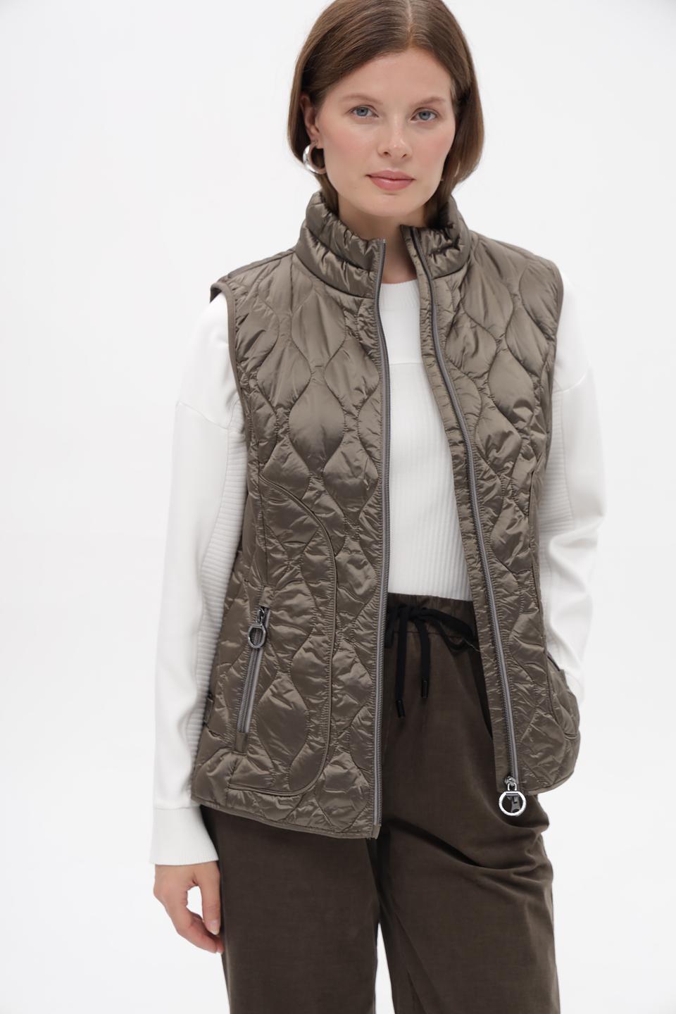 Жилет стеганый Betty Barclay хаки