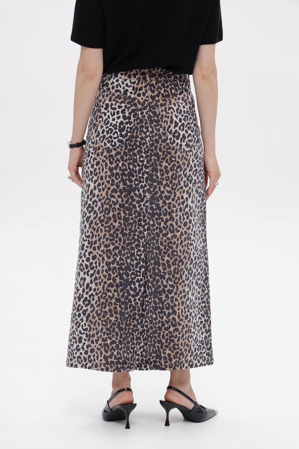 Юбка Oui с леопардовым принтом