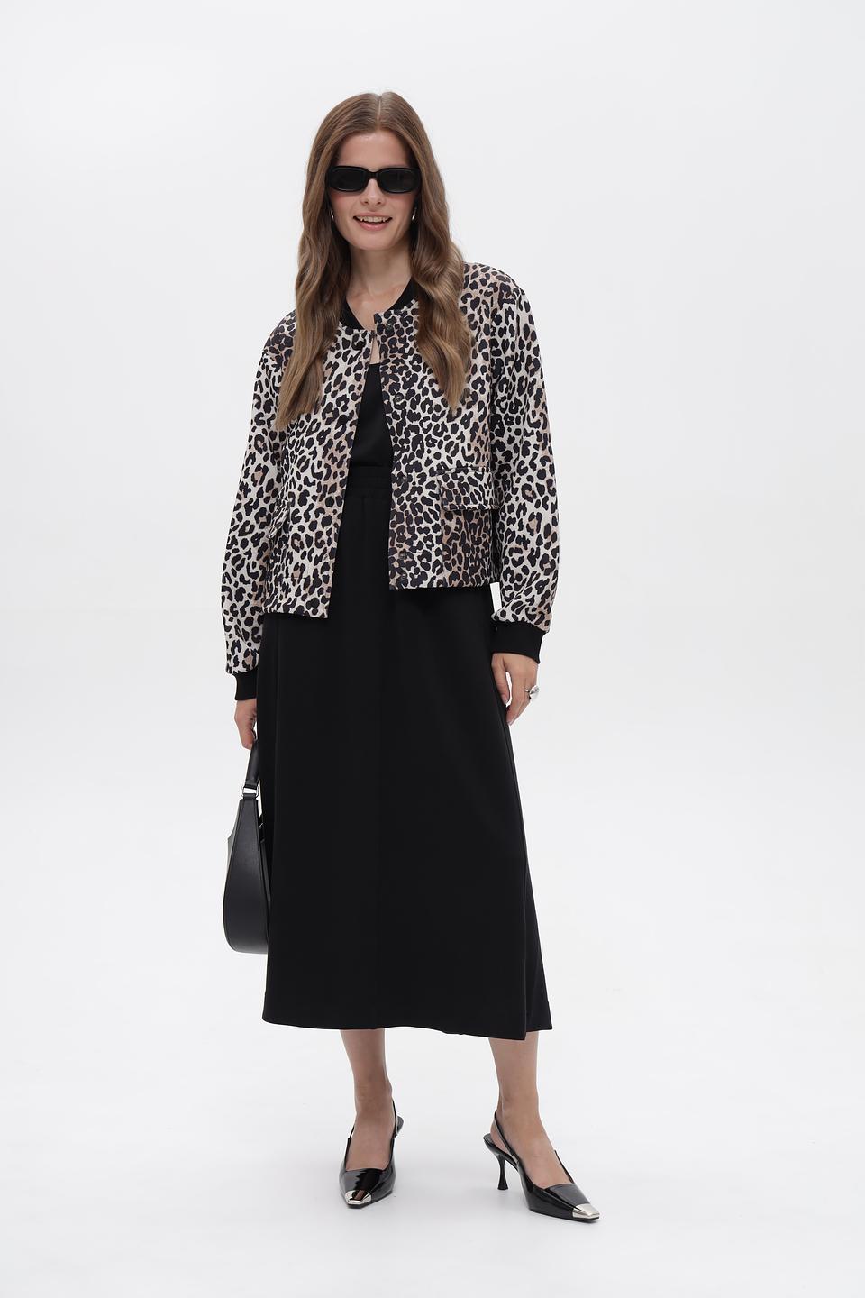Жакет Oui с леопардовым принтом