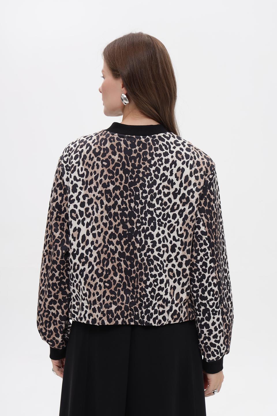 Жакет Oui с леопардовым принтом