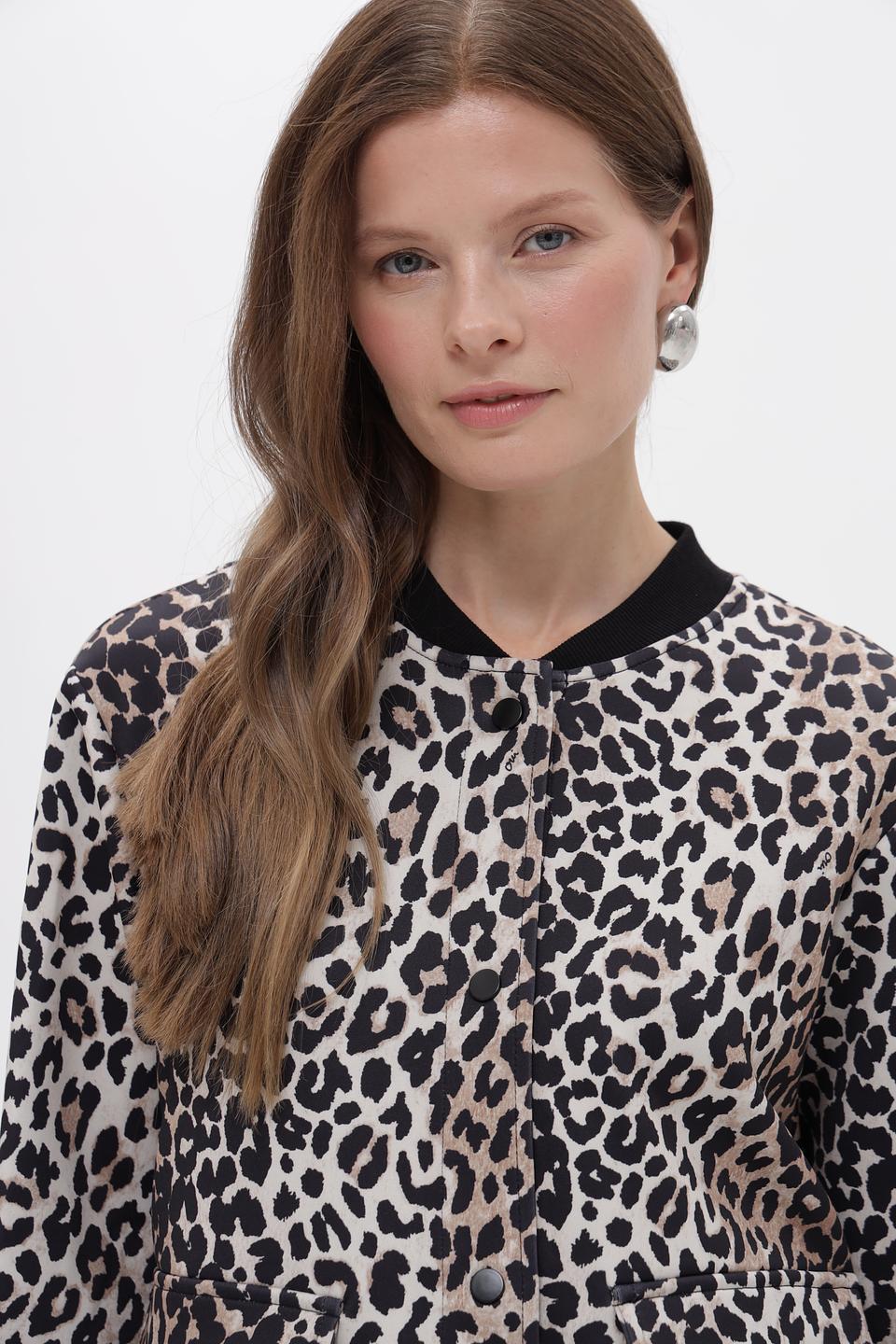 Жакет Oui с леопардовым принтом